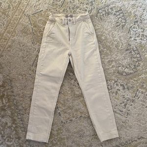 Straight leg crop- sandstone